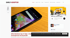 Desktop Screenshot of early-adopter.info