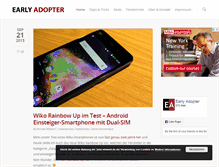 Tablet Screenshot of early-adopter.info